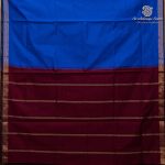 Semi Silk Cotton Sarees – Navy Blue SASPC37108 - Image 4
