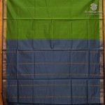 Semi Silk Cotton Sarees – Parrot Green SASPC37109 - Image 4