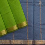 Semi Silk Cotton Sarees – Parrot Green SASPC37109