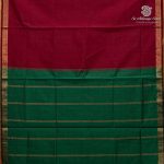 Semi Silk Cotton Sarees – Maroon SASPC37110 - Image 4
