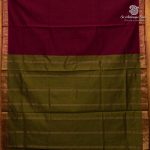 Semi Silk Cotton Sarees – Maroon SASPC37112 - Image 4