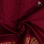 Semi Silk Cotton Sarees – Maroon SASPC37112 - Image 2