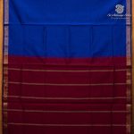 Semi Silk Cotton Sarees – Navy Blue SASPC37116 - Image 4