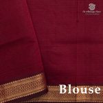 Semi Silk Cotton Sarees – Maroon SASPC37117 - Image 3