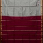 Semi Silk Cotton Sarees – Light Grey SASPC37118 - Image 4