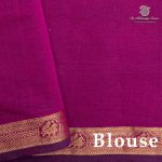 Semi Silk Cotton Sarees – Olive Brown SASPC37119 - Image 3