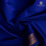 Semi Silk Cotton Sarees – Royal Blue SASPC37120 - Image 2