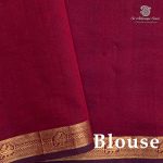 Semi Silk Cotton Sarees – Royal Blue SASPC37120 - Image 3