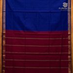 Semi Silk Cotton Sarees – Royal Blue SASPC37120 - Image 4