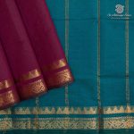 Semi Silk Cotton Sarees – Dual Shade Burgundy SASPC37123