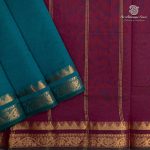 Semi Silk Cotton Sarees – Dark Green SASPC37124