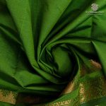 Semi Silk Cotton Sarees – Avocado Green SASPC37125 - Image 2