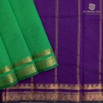 Semi Silk Cotton Sarees – Parrot Green SASPC37126