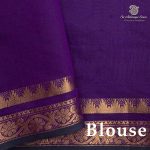 Semi Silk Cotton Sarees – Parrot Green SASPC37126 - Image 3