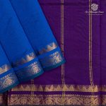 Semi Silk Cotton Sarees – MS Blue SASPC37128