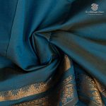 Semi Silk Cotton Sarees – Dual Shade Blue SASPC37129 - Image 2