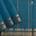 Semi Silk Cotton Sarees – Dual Shade Blue SASPC37129