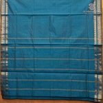 Semi Silk Cotton Sarees – Dual Shade Blue SASPC37129 - Image 4