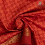 Semi Silk Cotton Sarees – Orange SASPC37132 - Image 2