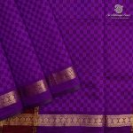 Semi Silk Cotton Sarees – Dark Violet SASPC37135