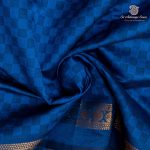 Semi Silk Cotton Sarees – Persian Blue SASPC37136 - Image 2