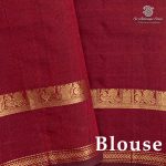 Semi Silk Cotton Sarees – Teal Blue SASPC37138 - Image 3