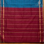 Semi Silk Cotton Sarees – Teal Blue SASPC37138 - Image 4