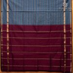 Semi Silk Cotton Sarees – Grey SASPC37139 - Image 4