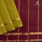 Semi Silk Cotton Sarees – Olive Brown SASPC37140