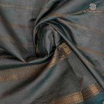 Semi Silk Cotton Sarees – Dual shade Grey SASPC37141 - Image 2