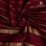Semi Silk Cotton Sarees – Dark Maroon SASPC37142 - Image 2