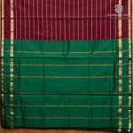 Semi Silk Cotton Sarees – Dark Maroon SASPC37142 - Image 4