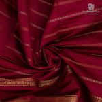 Semi Silk Cotton Sarees – Dark Burgundy SASPC37144 - Image 2