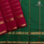 Semi Silk Cotton Sarees – Dark Burgundy SASPC37144