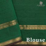 Semi Silk Cotton Sarees – Dark Burgundy SASPC37144 - Image 3