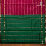 Semi Silk Cotton Sarees – Dark Burgundy SASPC37144 - Image 4