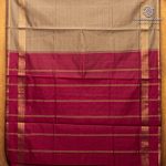 Semi Silk Cotton Sarees – Dark Beige SASPC37150 - Image 4