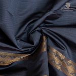 Semi Silk Cotton Sarees – Dark Grey SASPC37151 - Image 2