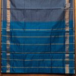 Semi Silk Cotton Sarees – Dark Grey SASPC37151 - Image 4