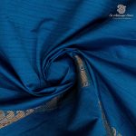 Semi Silk Cotton Sarees – Cerulean Blue SASPC37152 - Image 2