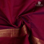 Semi Silk Cotton Sarees – Dual Shade Burgundy SASPC37153 - Image 2