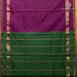 Semi Silk Cotton Sarees – Grape Purple SASPC37155 - Image 4