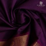 10 Yards Semi Silk Cotton Sarees – Deep Purple SASPT0037156 - Image 2
