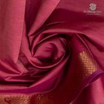 10 Yards Semi Silk Cotton Sarees – Onion Pink SASPT0037159 - Image 2