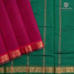 10 Yards Semi Silk Cotton Sarees – Burgundy SASPT0037162