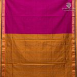 10 Yards Semi Silk Cotton Sarees – Dark Majenta SASPT0037164 - Image 3