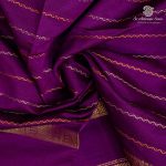 10 Yards Semi Silk Cotton Sarees – Vivid Purple SASPT0037166 - Image 2