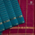 10 Yards Semi Silk Cotton Sarees – Empress Teal SASPT0037167