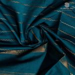 10 Yards Semi Silk Cotton Sarees – Empress Teal SASPT0037167 - Image 2
