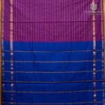 10 Yards Semi Silk Cotton Sarees – Vivid Purple SASPT0037168 - Image 3